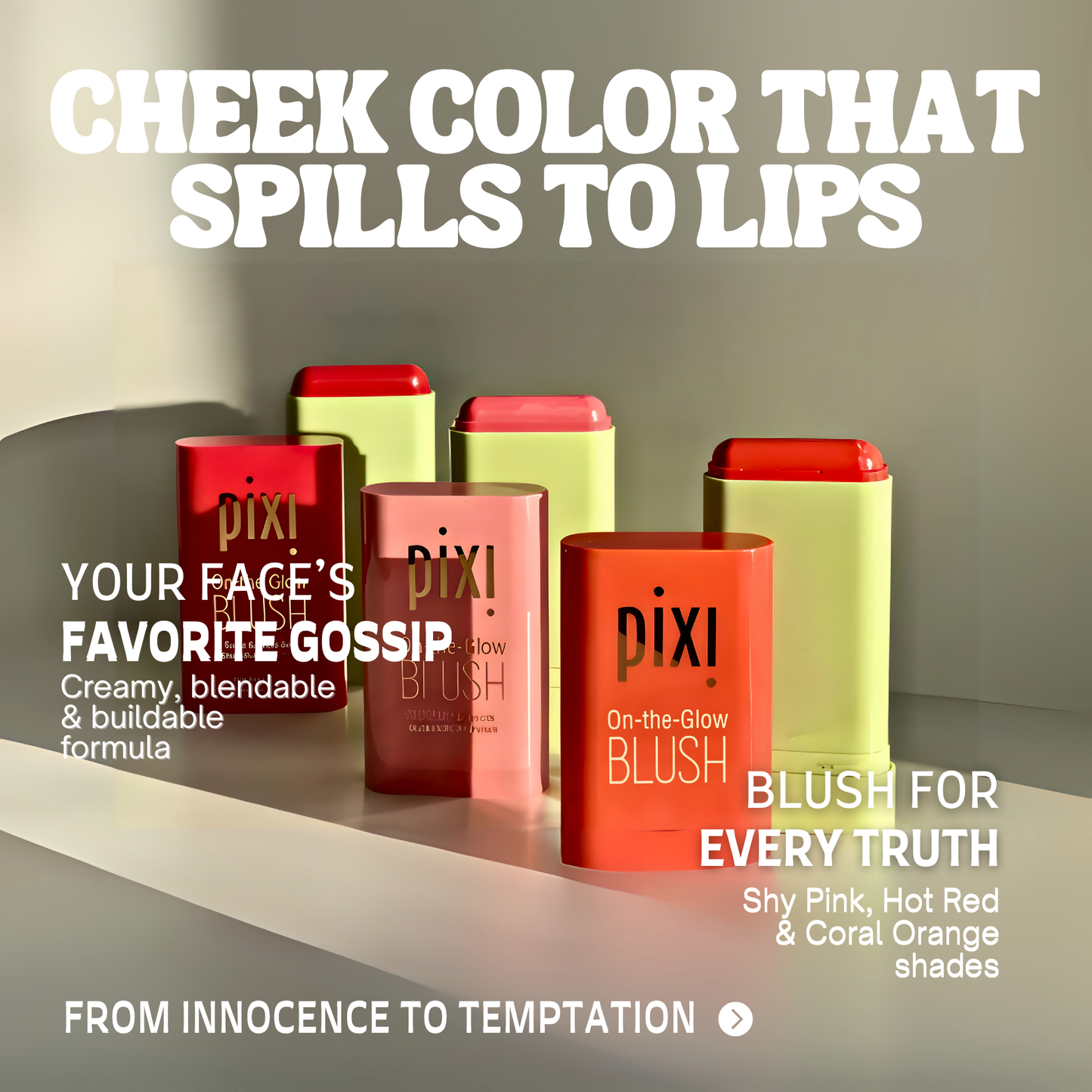 The 3-Way Color Heist: Cream Blush Stick Trio