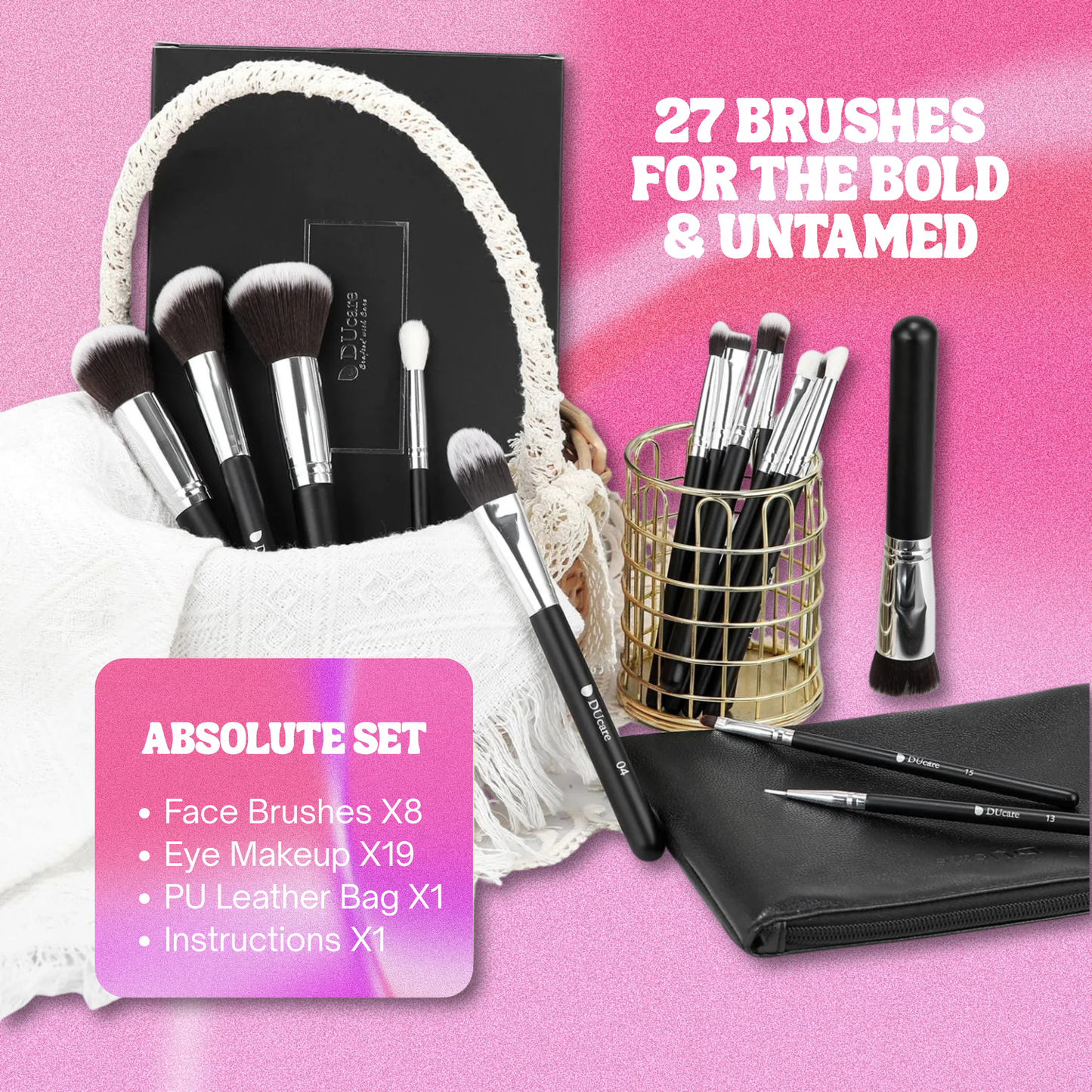27 Brushes for the Bold & Untamed